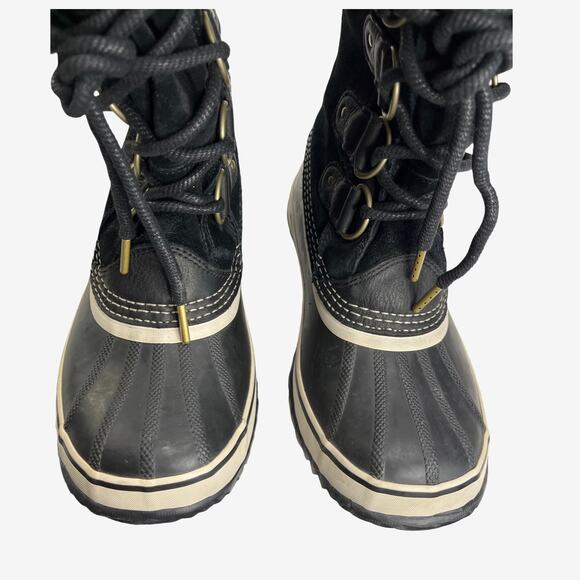 Sorel Joan of Arctic Black Waterproof Faux Fur Snow Winter Boots Women’s 10 - Picture 5 of 10